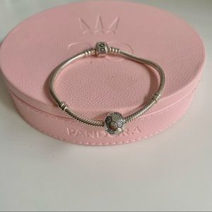 Pandora Soccer CZ Charm Soccer Ball